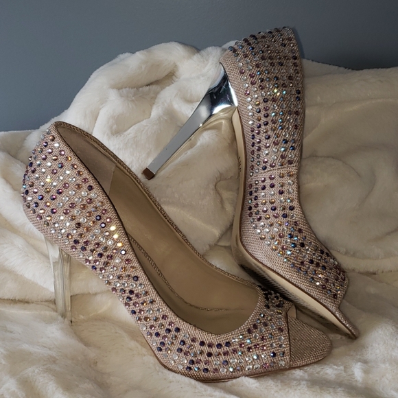 INC International Concepts Shoes - INC Iridescent Crystal Heels